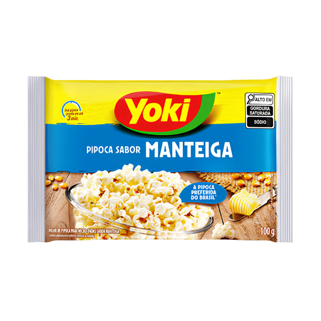 Pipoca Microondas Yoki 100gr Manteiga