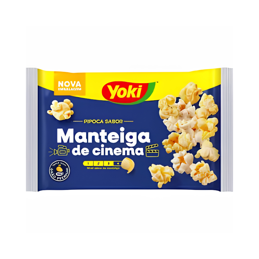Pipoca Microondas Yoki 100gr - Manteiga de Cinema