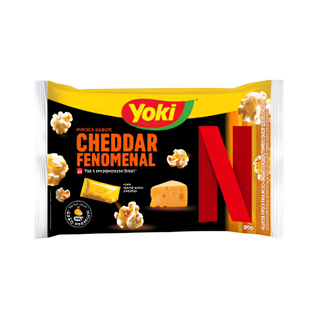 Pipoca Microondas Yoki 95gr - Sabor Cheddar Fenomenal