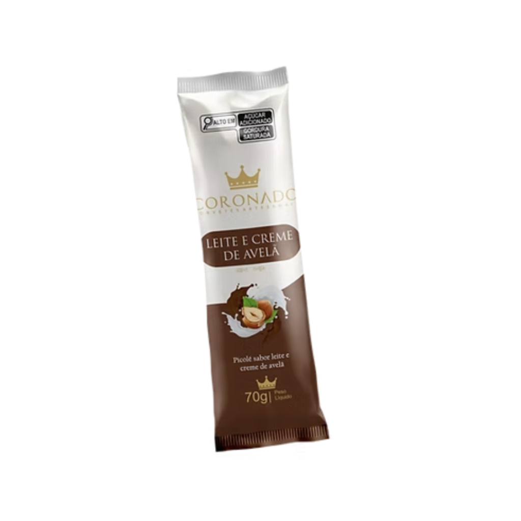 Paleta (Picolé) - Leite com Creme de Avelã