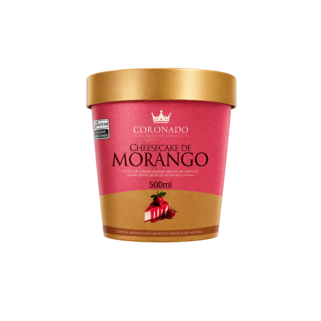 Sorvete Coronado 500ml - Morango
