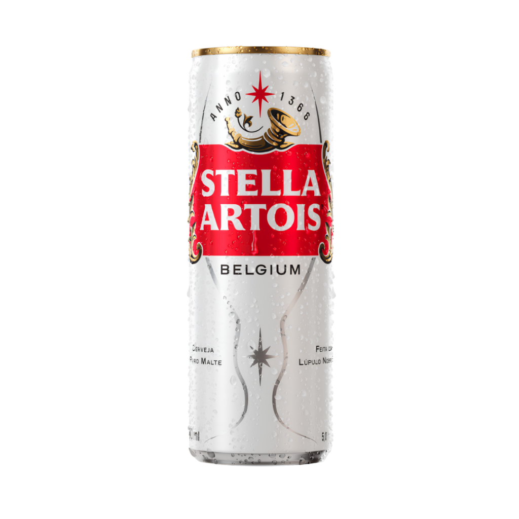 Cerveja Stella Artois Tradicional Lata Sleek 350ml