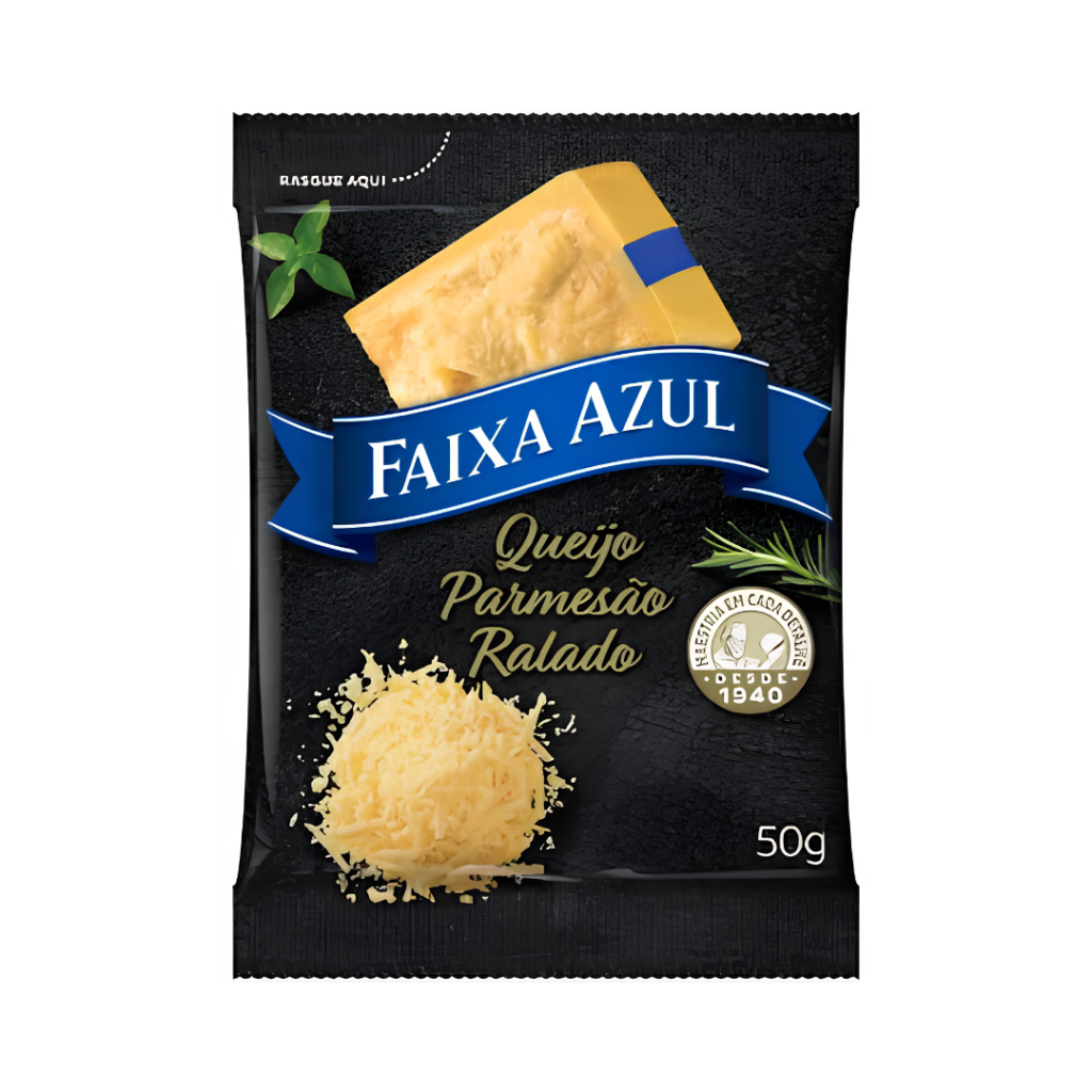 Queijo Parmesão Ralado Faixa Azul - 50gr
