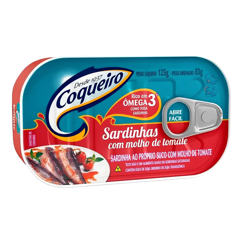 Sardinha Coqueiro 125gr - Molho de Tomate